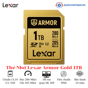 Thẻ nhớ SD Lexar Armor Gold UHS-II 1TB