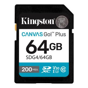 Thẻ nhớ Kingston SD Canvas Go Plus 64GB – SDG4/64GB